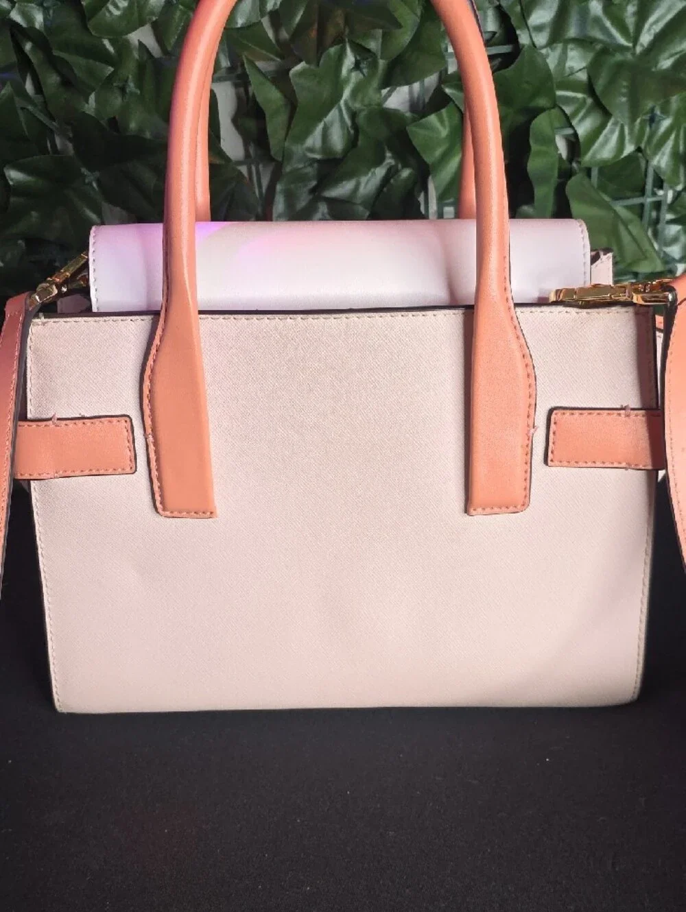 Michael Kors Carmen Medium Color-Block Flap Satchel